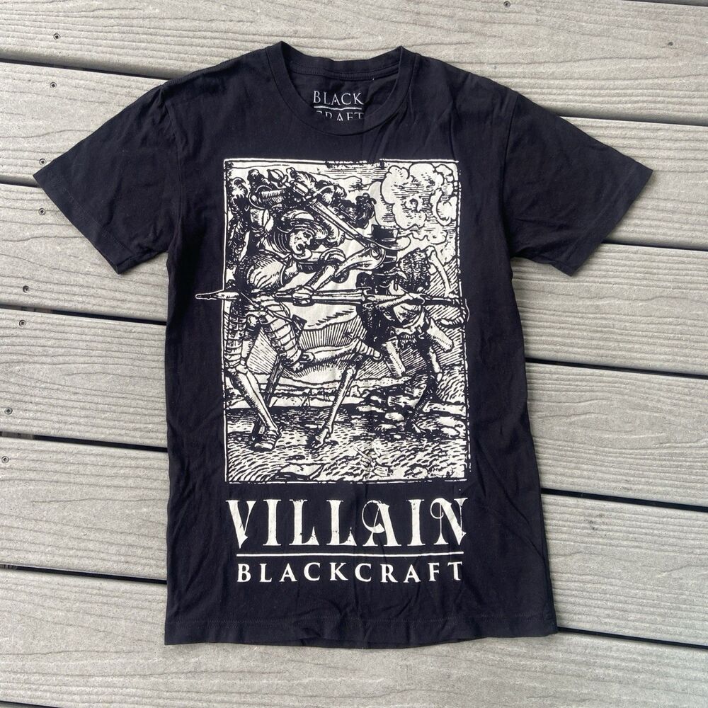 Blackcraft Villain Marty Scurll Graphic T Shirt Black XS Gothic Cult Tee